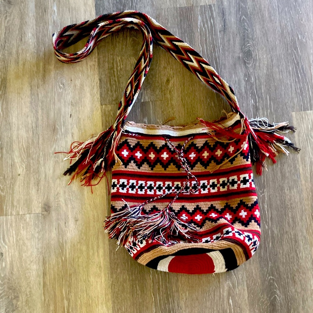 Wayuu Columbian Woven Mochila Hobo Bag